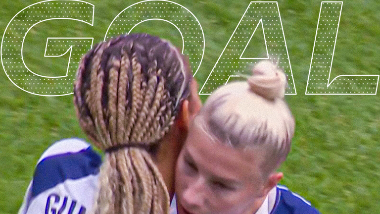 Beth England scores for Spurs against West Ham