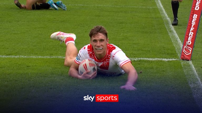 Noah Booth puts Hull KR ahead against Hull FC 