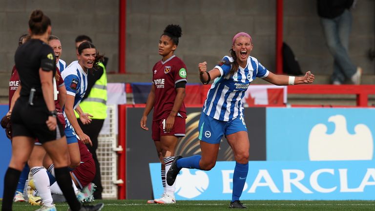 Caitlin Hayes opened the scoring for Brighton