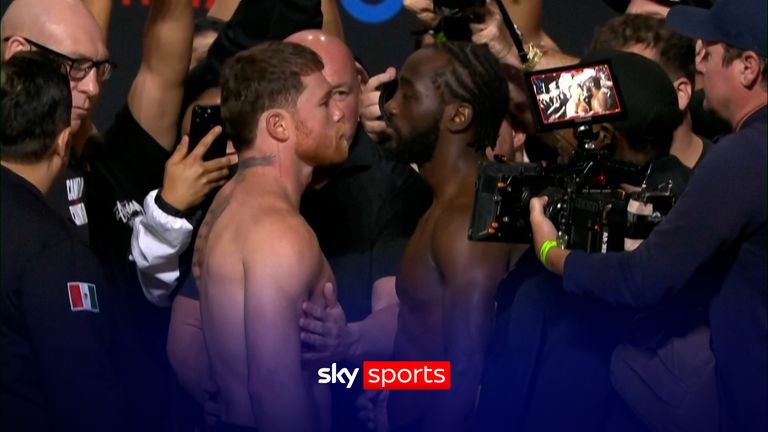 Canelo and Crawford at SAME WEIGHT ahead of Las Vegas fight!