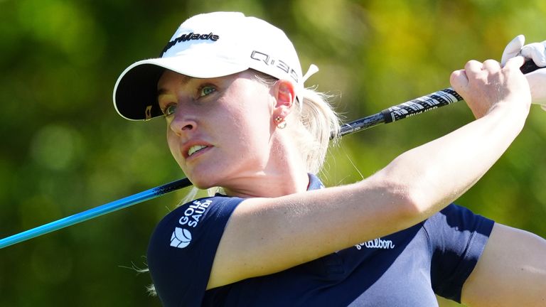 Charley Hull continued her good form atthe LPGA Kroger Queen City Championship
