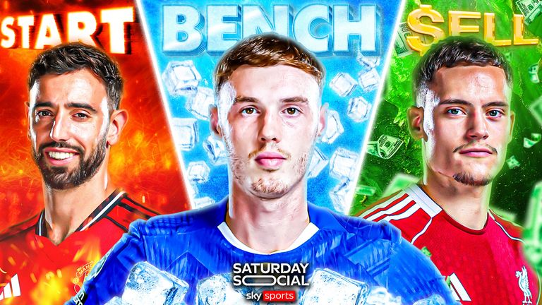 Our Saturday Social panel debate, which attacking midfielders they would Start-Bench-Sell. Who would you choose out of Florian Wirtz, Cole Palmer and Bruno Fernandes?
