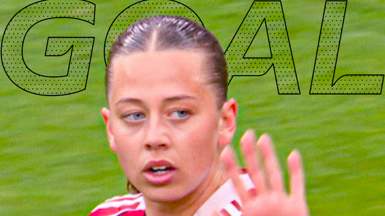 Cornelia Kapocs scores for Liverpool against Everton