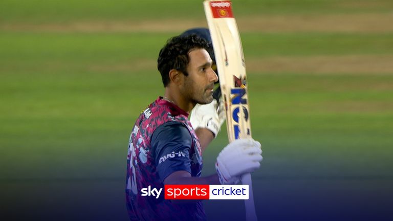 Ravi Bopara's sensational century saw Northamptonshire recover from being 1-2 as they posted 154 in their Vitality Blast quarter-final against Surrey.