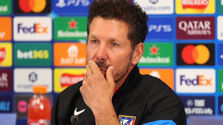 Diego Simeone parla di premere dopo la sconfitta dell'Atletico Madrid a Liverpool