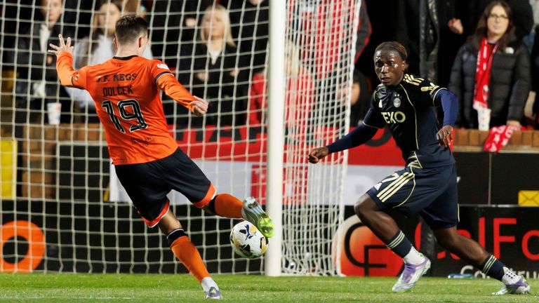 Ivan Dolcek put Dundee United ahead at Tannadice Park