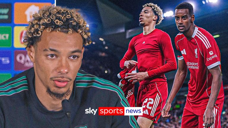 Ekitike talks on Isak and red card against Southampton.