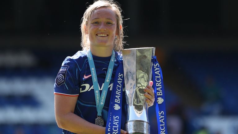 Erin Cuthbert helped Chelsea to the domestic treble last season, including the WSL title