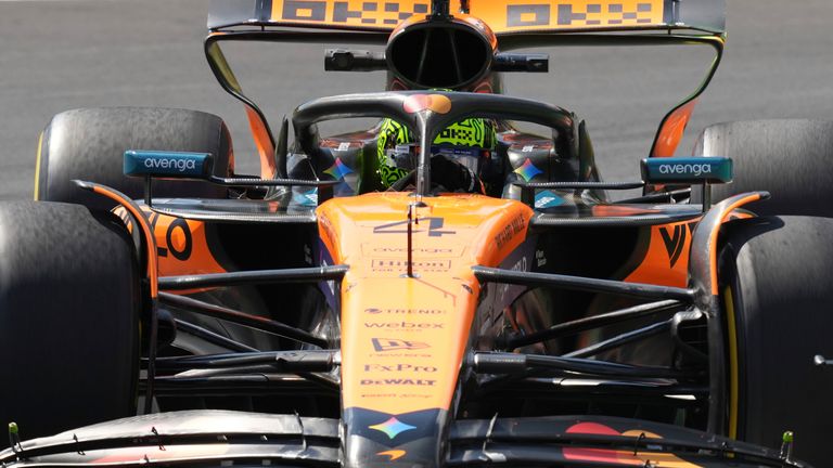 Lando Norris in action at the 2025 Italian Grand Prix