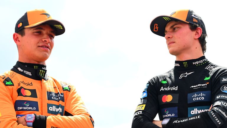Lando Norris and Oscar Piastri