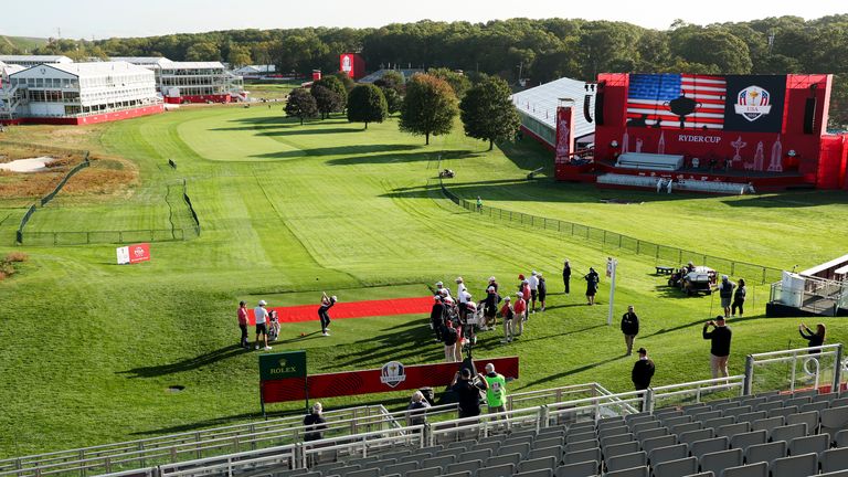 The first tee at Bethpage Black