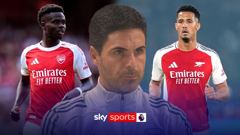 Mikel Arteta on Bukayo Saka and William Saliba