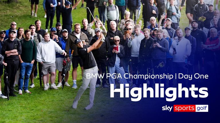 Highlights from the opening day of the BMW PGA Championship at Wentworth Club.