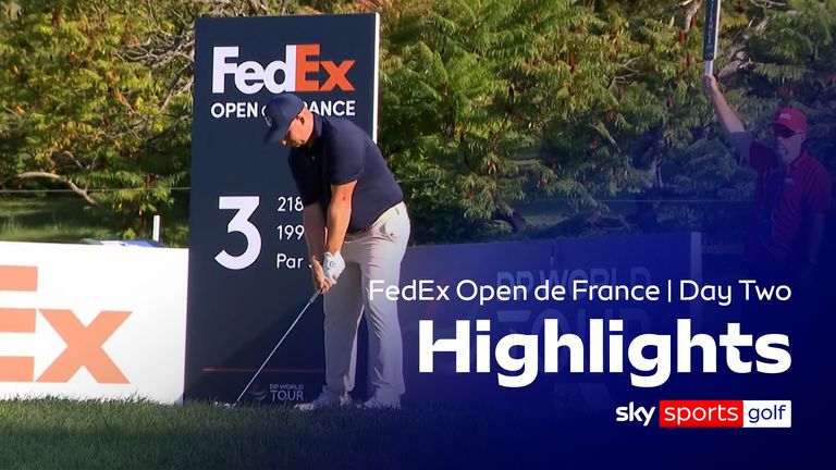 Highlights from the second round of the FedEx Open de France at Golf de Saint-Nom-la-Breteche.