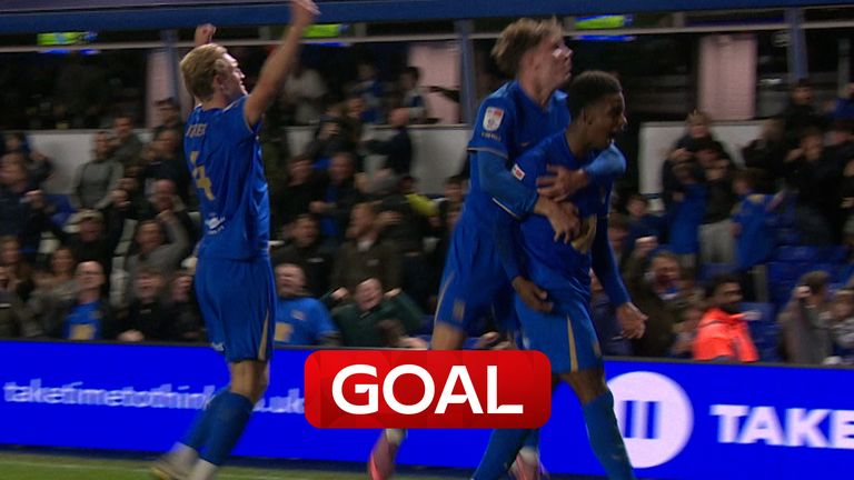 Demarai Gray equalises for Birmingham in dying seconds of the game  against Sheffield Wednesday with a stunning strike. 