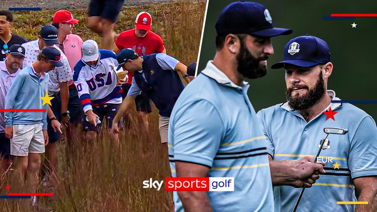 'Truly amazing' | Rahm makes remarkable recovery shot after Hatton hooks off the tee!