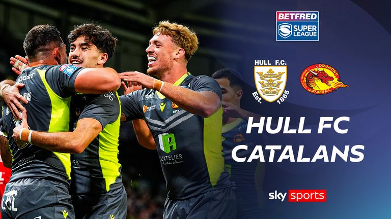 Highlights from the Betfred Super League match between Hull FC and Catalans Dragons