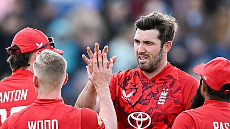 England bowler Jamie Overton