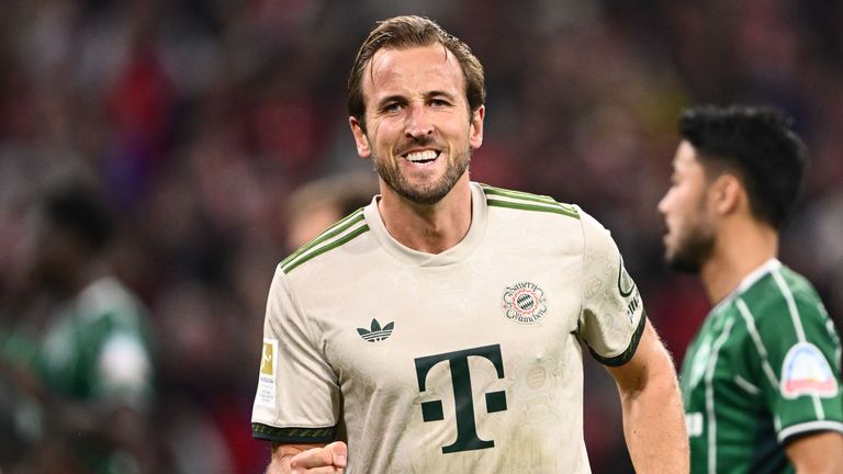 Harry Kane scored his 100th Bundesliga goal during Bayern Munich's match with Werder Bremen 