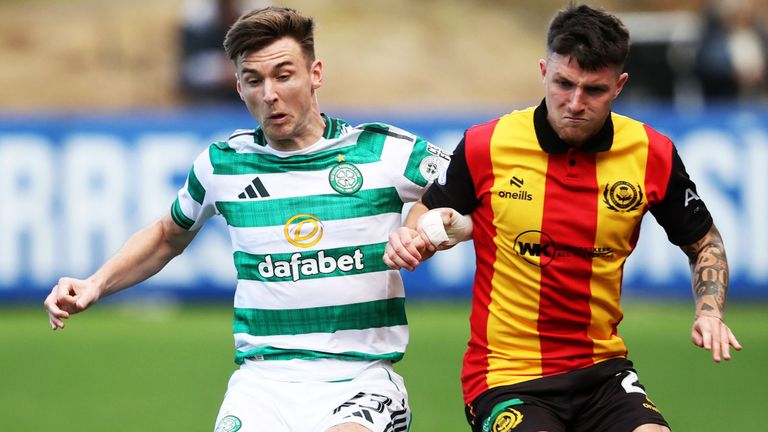 Celtic's win at Partick Thistle was the first full game Tierney had played since June 2024