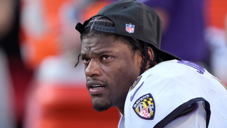 बाल्टिमोर रेवेन्स क्वार्टरबॅक लामर जॅक्सन