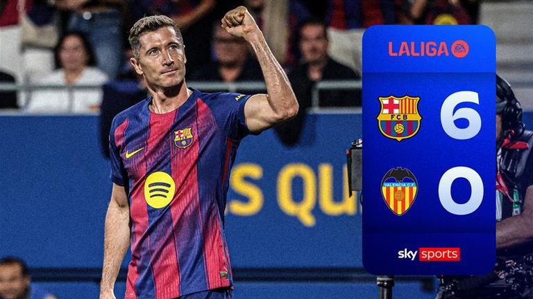 Highlights of the LALIGA match between Barcelona and Valencia