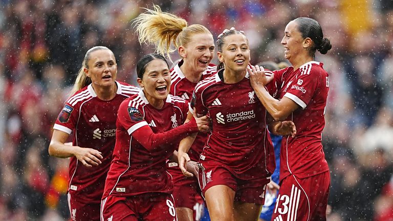 Liverpool took the lead against Everton in their WSL opener but lost 4-1 at Anfield