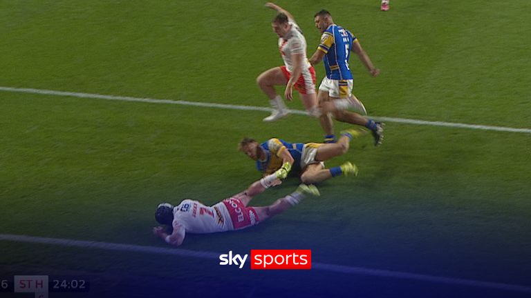 Lomax scores for St Helens against Leeds