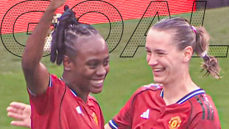 Malard scores for Man Utd against Leicester