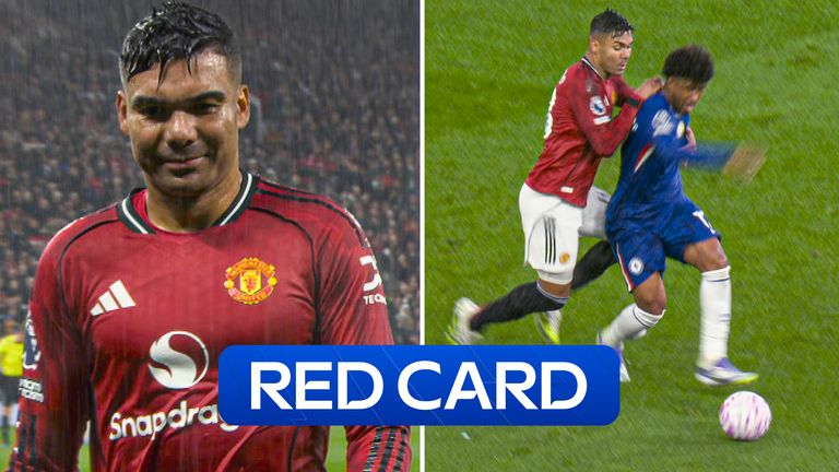 Casemiro sees red!