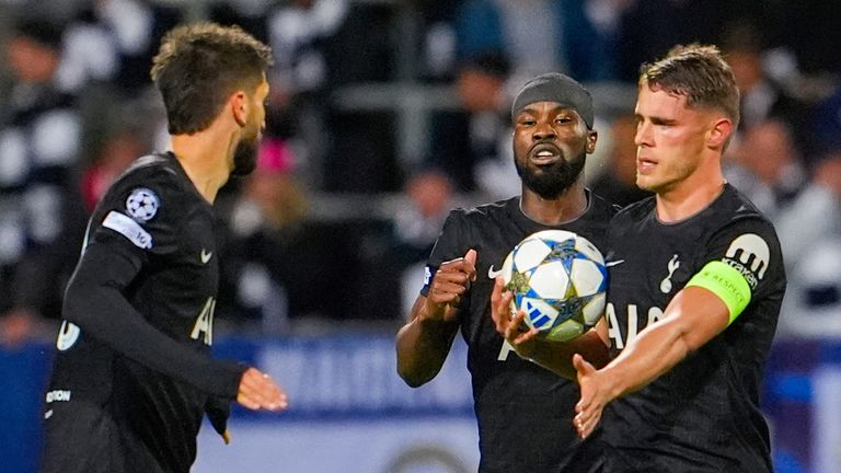 Tottenham's Micky van de Ven scored the visitors' first goal in their 2-2 draw at Bodo/Glimt