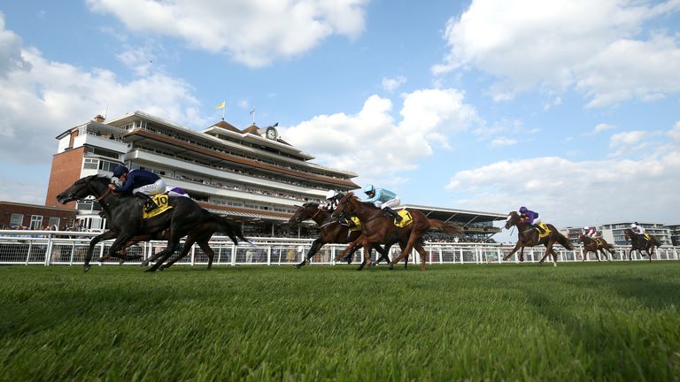 Wings Of War wins the 2021 Mill Reef Stakes at Newbury