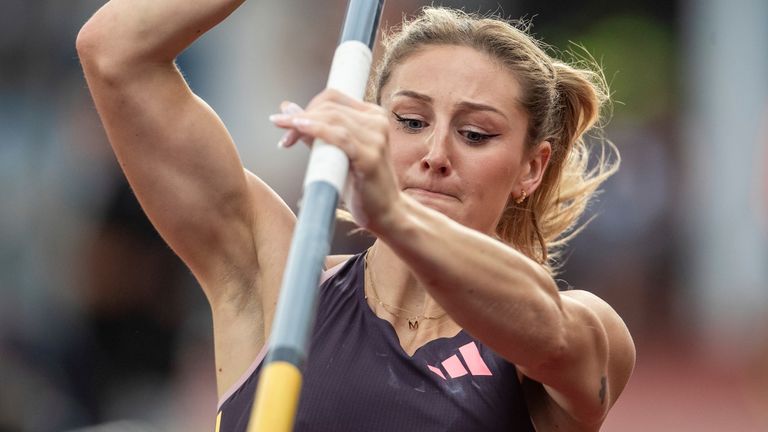 Molly Caudery has to transport poles all over the world for major competitions