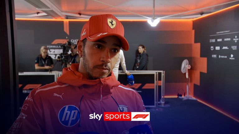 Ferrari's Lewis Hamilton was despondent after finishing eighth at the Baku City Circuit.