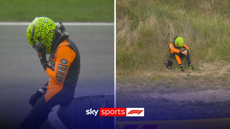 McLaren&#39;s Lando Norris was heartbroken as his title hopes were dealt a huge blow following retirement from the Dutch Grand Prix.