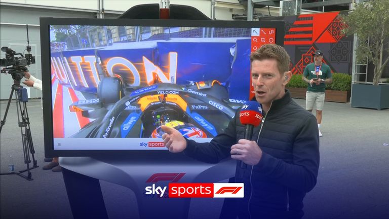 Anthony Davidson was at the SkyPad to review Oscar Piastri's first lap crash at the Azerbaijan Grand Prix.