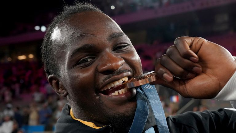 Nelvie Tiafack secured a super-heavyweight bronze medal at Paris 2024.