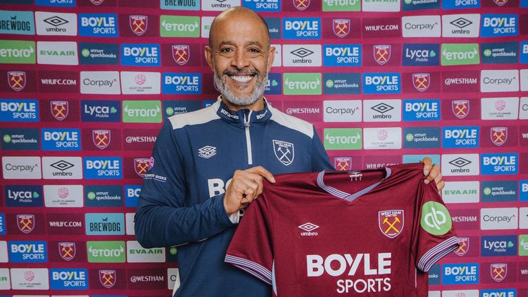 West Ham United appoint Nuno Espirito Santo (credit: West Ham United FC)