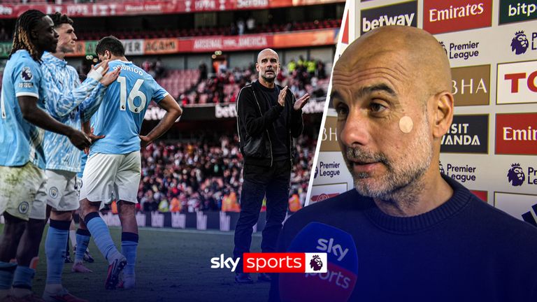 Pep reaction v Arsenal