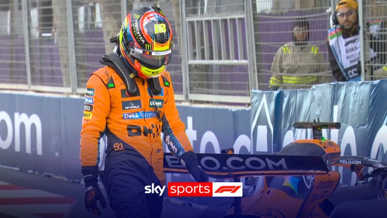 'The man leading the championship is in the wall!' | Piastri crashes out of Q3