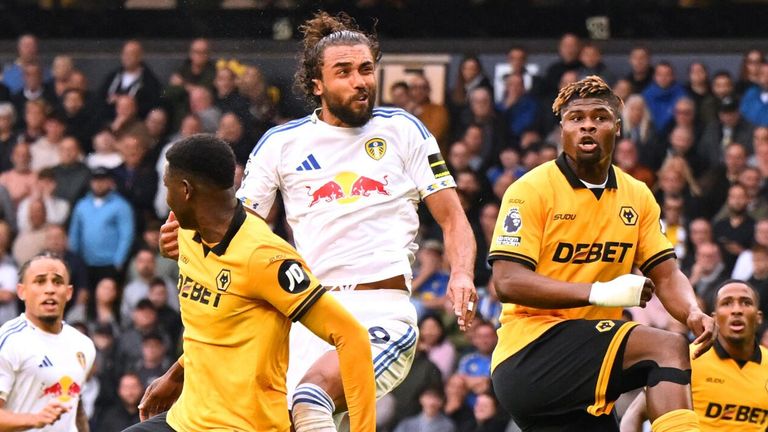 Dominic Calvert-Lewin rises to head Leeds level at Wolves