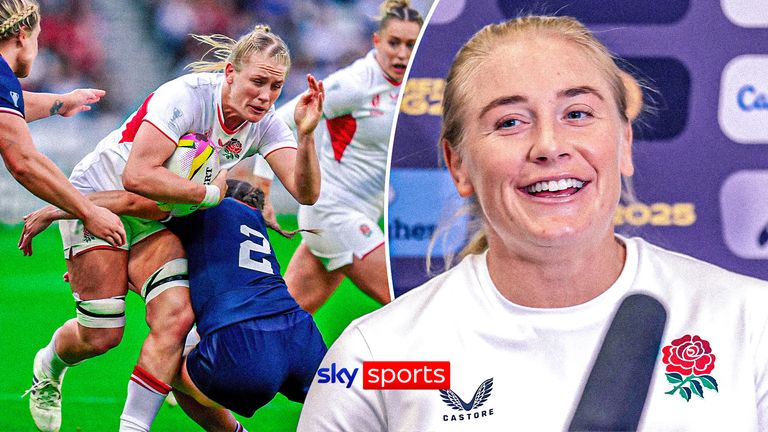 Alex Matthews reacts to being selected as Women's Rugby World Cup.