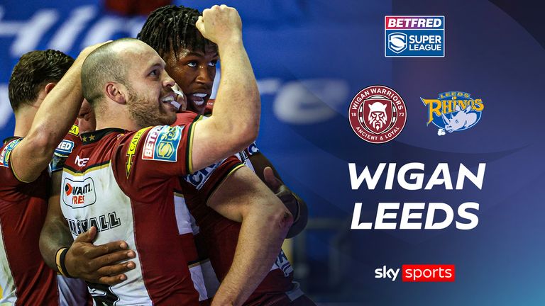 Highlights from the Super League clash between Wigan Warriors and Leeds Rhinos.
