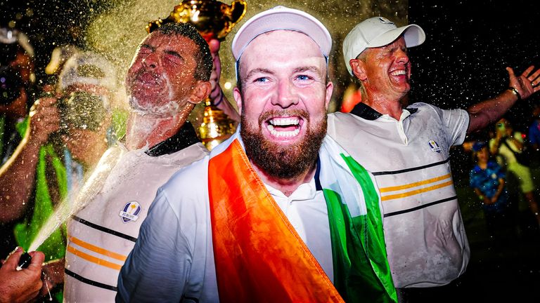 Shane Lowry made the decisive putt as Team Europe won the 2025 Ryder Cup