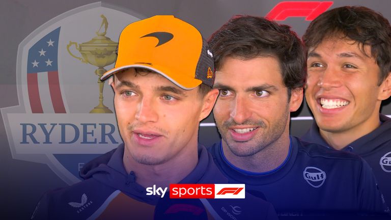 Hear from the F1 stars on who they think could come away with the Ryder Cup 2025 trophy.