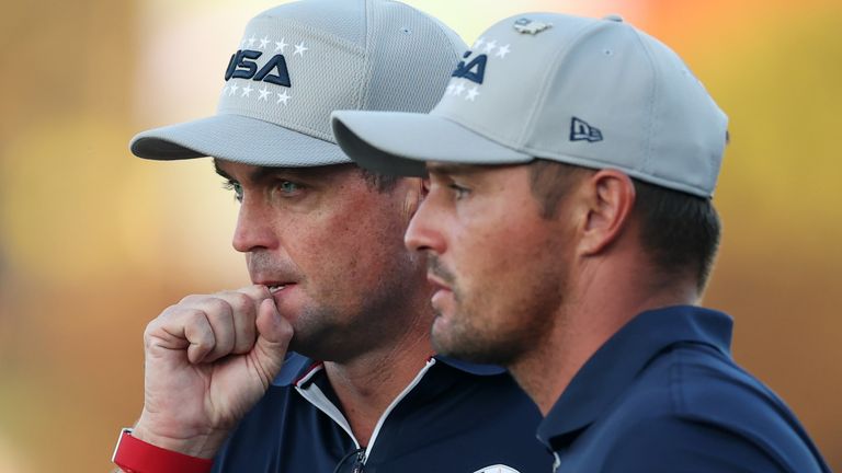 Keegan Bradley and Bryson DeChambeau at the 2025 Ryder Cup