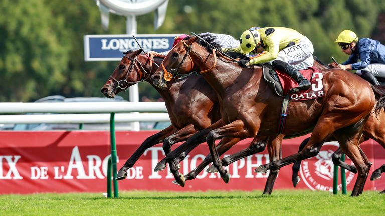 Sahlan (M. Barzalona) gana Qatar Prix du Moulin de Longcamp Gr.1 en Parisongchamp, 07/07/2025, Foto: Zuzanna Lupa