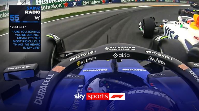 Dutch GP | Carlos Sainz fumes at penalty after Liam Lawson collision