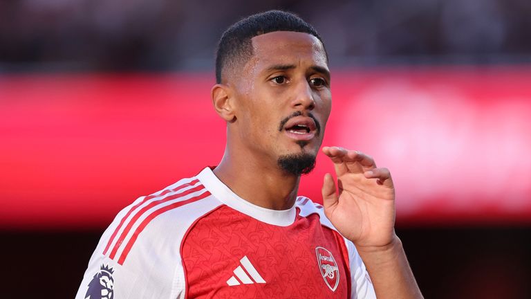 William Saliba is a key figure in Arsenal's defence