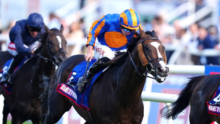 Scandinavia and Tom Marquand win the 2025 Betfred St Leger at Doncaster